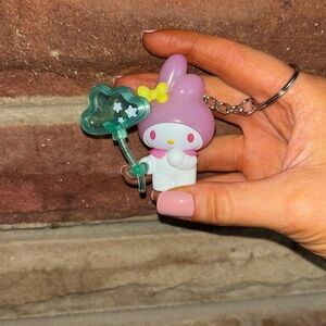 Cute Pink and White MyMelody Sanrio Character Keychain